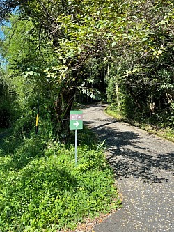 今回はここまで。この先2キロほどで、旧県境（長野県から山口村が中津川市に合併される前まで）です。