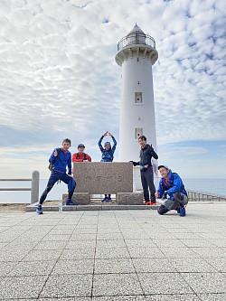 野間の灯台にて